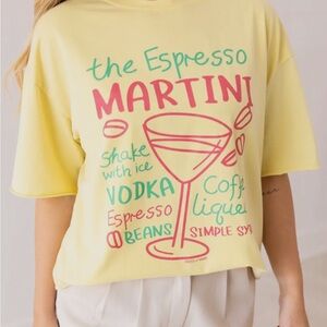 Yellow Espresso Martini Graphic Tee
